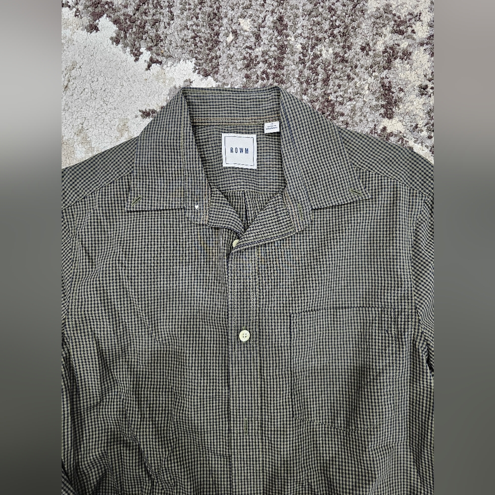 ROWM, small, button-down, long sleeve shirt